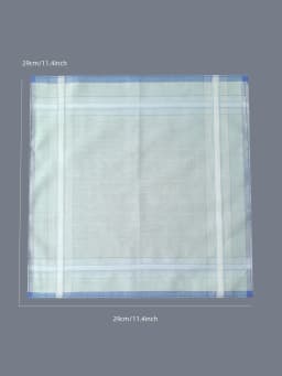 29CM/11.4-inch Cotton Jacquard Mini Handkerchief Universal Fashionable and Exquisite Decoration 6PCS, Thin Version