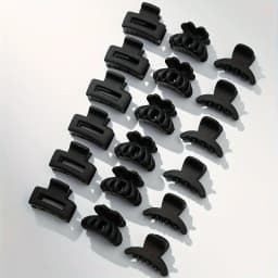 18Pcs/set Elegant Geometric Square Bow Black Small Hair Claws Clip Hairpins Barrette Headwear For Women Girls Hair Accessories