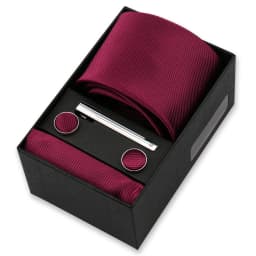 Men Tie Set Solid Color Pocket Square Gift Box Set Wedding Luxury Designer Necktie For Men Male Tie Clip Gravat Accessorise