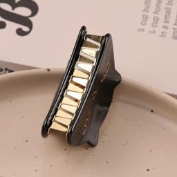 1pc elegant acetate cat grab clip metal tooth hairpin, ladies back of the head disc hair gripper, cute sweet hair scratch