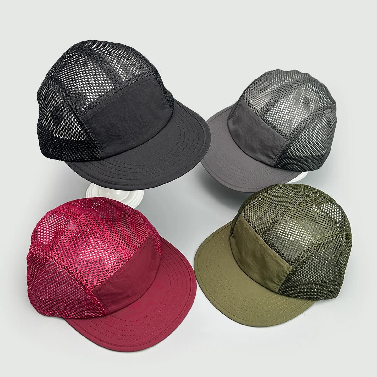 Korean Quick Drying Solid Baseball Hats Casual New Unisex Sunshade Mesh Breathable Ins Versatile Short Eave Fashion Peaked Caps