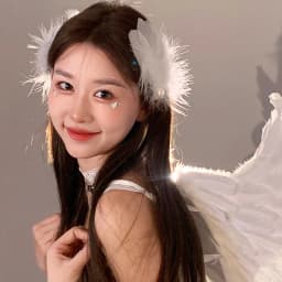2pcs/Set Black White Color Feather Hair Clips Pearl Plush Ballet Girl Alligator Barrettes Elegant Headwear For Party Performance