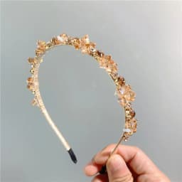 Luxury Crystal Beads Hair Bands Women Girls Headwear Tooth Elastic Headbands Shiny Hair Hoops Accessories