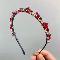 Luxury Crystal Beads Hair Bands Women Girls Headwear Tooth Elastic Headbands Shiny Hair Hoops Accessories