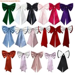 E06E Sophisticated Gown Bowknot Simple Design Removable Large Bowknot Waist Ornament for Dance and Cosplay Event