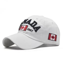 Canada Dad Unisex Cotton Baseball Cap Maple Leaf Flag Cap Embroidered Unisex Cap Outdoor Sun Hats for Adult
