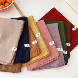 68*68cm Solid Color Cotton Square Scarf Women Girls Headband Accessories Hairscarf Hairscarf Bandanas