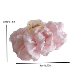 New Elegant Fabric Large Bubble Hair Clip for Womans Sense of Luxury Ponytail Shark Clip Fashion Girl Hair Clamp Hair Accessori