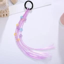 Women Girls Colorful Butterfly Wigs Hairclip Ponytail Holder Princess Bows Unicorn Braid Headwear Ornaments Hair Accessories