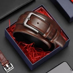 3.8cm Men's PU Leather Alloy Pin Square Buckle Belt 120 130 140cm Business Leisure Belt Old People Classic Black Brown WaistBelt