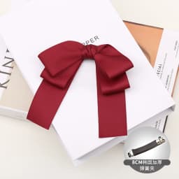 Wholesale 1Pc/lot Women's Bows Hairclip Solid Color sweet Bow Barrettes for College Girl Hairgrip for Hair Headwear Accessorries
