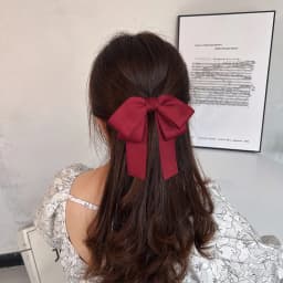 Wholesale 1Pc/lot Women's Bows Hairclip Solid Color sweet Bow Barrettes for College Girl Hairgrip for Hair Headwear Accessorries