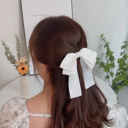 Wholesale 1Pc/lot Women's Bows Hairclip Solid Color sweet Bow Barrettes for College Girl Hairgrip for Hair Headwear Accessorries