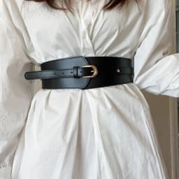 Leather Belts For Women High Quality Adjustable Pu Leather Long Waistband Female Vintage Waist Wide Coat Corset Belt Cummerbunds
