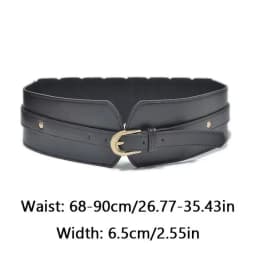 Leather Belts For Women High Quality Adjustable Pu Leather Long Waistband Female Vintage Waist Wide Coat Corset Belt Cummerbunds