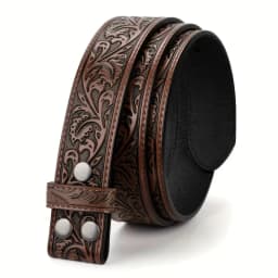 Genuine Leather retro men's and women's belt embossed pure cowhide retro nostalgic belts for women versatile jeans Western style