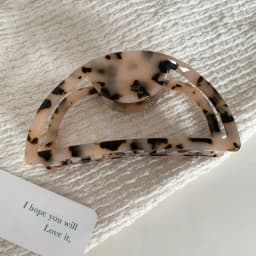 1pc France large hollow half round hair grab acetic acid hair grab clip clip shark clip hair accessories