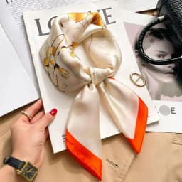 Luxury Horse Silk Shawl Square Scarf For Women Print Hijab Summer Wraps Neckerchief Female 70*70cm Handkerchief Bandana Girl