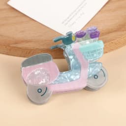 1pc Cartoon Little Donkey Claw Clip Creative Resin Children's Hair Clip Transparent Acrylic Shark Clip