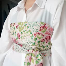 1Pc Japanese Haori Kimono Yukata Obi Belt Decor Brocade Jacquard Fabric Waistband Shirt Dress Decor Chest Wrapped Cummerbunds