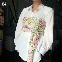 1Pc Japanese Haori Kimono Yukata Obi Belt Decor Brocade Jacquard Fabric Waistband Shirt Dress Decor Chest Wrapped Cummerbunds