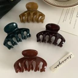 Fashion Women Hair Claw Elegant Colorful Solid Color Claw Clip Girls Hair Barrettes 7cm Hair Clips Hairs Accessories 2025 New
