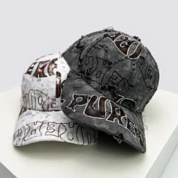 New Unisex American Vintage Letter Personal Baseball Hats Breathable Broken Style Sunshade Peaked Caps Versatile Fashion Street