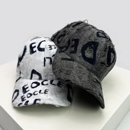 New Unisex American Vintage Letter Personal Baseball Hats Breathable Broken Style Sunshade Peaked Caps Versatile Fashion Street