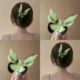 1 simulated butterfly grab clip temperament hairpin coiffit Shark clip high-grade hair accessories