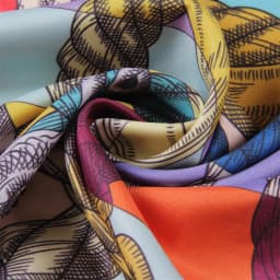 POBING Hand Rolled Twill Silk Scarf Women Toolbox Double Side Printed Square Scarves Wraps Echarpes Foulards Femme Hijab 53CM
