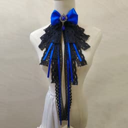 Lolita Black Lace Bow Ties Court Style Elegant Fashion Women's Dress Shirt Bowtie Anime Cosplay Accessories Detachable Collars
