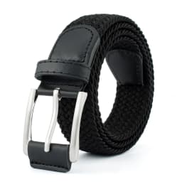 1Pcs New Luxury Men's Elastic Woven Belt Casual Sports Canvas Golf Belt Adjustable Waistband,For Men Women,For Jeans Pants Dress