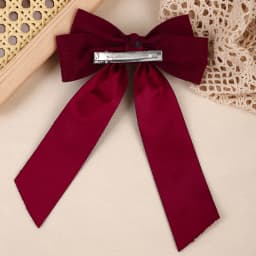 Corduroy Big Bow Hair Clip Long Ribbon Tail Back Head Bowknot Barrette Elegant Vintage Hair Headwear Accessories For Girls Women