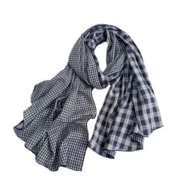 2025 British Style 100% Cotton Scarf Retro Plaid Women Shawls And Wraps Lady Travel High Quality Large Vintage Scarves 75x180cm