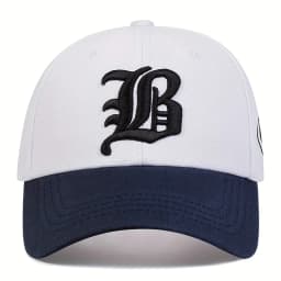 Unisex Gothic Letter FLB Embroidery Baseball Caps Spring and Autumn Outdoor Adjustable Casual Hats Sunscreen Hat Sports Cap