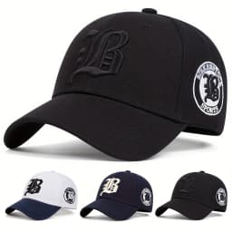 Unisex Gothic Letter FLB Embroidery Baseball Caps Spring and Autumn Outdoor Adjustable Casual Hats Sunscreen Hat Sports Cap