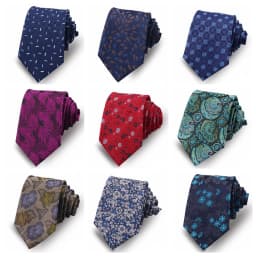 36 Color Men Ties Luxury Paisley Necktie Business Banquet Tie For Man Fashion Blue Vintage Slim Skinny Wedding Gravatas Gifts