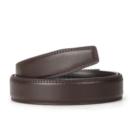 Men's Automatic Ratchet Belt Replacement Belt 3.5cm Genuine Leather Belt without Buckle for 4cm Automatic Buckle Combo Belt