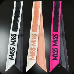 Nordic Tarot New Plain Hand-painted Letters Women's Decorative Streamer Tied Bag Ribbon Small Scarf Wholesale Bags for Women