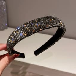 Star Leaves Rhinestones Headbands for Women Imitation Pearl Multi-layer Hollow Hair Hoop French Elegant Dedicate Party Tiaras V1