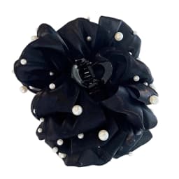 New Hair Claw For Women Large Pearl Pearl Bow Gauze Shark Gripper Claw Elegant Exquisite Updo Hair Clip Girls Hair Accessories
