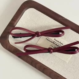 New 1PCS PU Leather Bow Hairpin Hair Clip Fashion Design Personality Delicate Korea Sweet Cool y2k Girls Bobby Pin Hair 2025