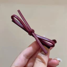 New 1PCS PU Leather Bow Hairpin Hair Clip Fashion Design Personality Delicate Korea Sweet Cool y2k Girls Bobby Pin Hair 2025
