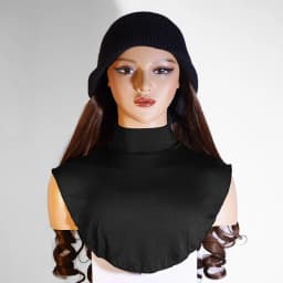 [High-quality mercerized cotton] New style fake collar shirt cover modal fake collar scarf solid color bottoming shirt cover