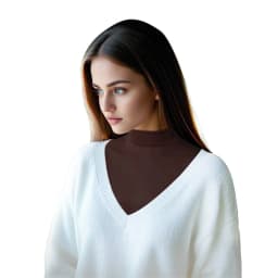 [High-quality mercerized cotton] New style fake collar shirt cover modal fake collar scarf solid color bottoming shirt cover