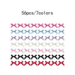 7-56PCS Multi-color Ribbon 4cm Bow Hair Clip Ballet Style Sweet Duckbill Clip Side Clip Dopamine Hair Braiding Headwear