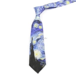 Men's Vintage Imitation Silk Ties 8cm Animal Mathematical Formula Architecture Retro Printing Necktie Party Suit Shirt Accessory