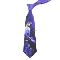 Men's Vintage Imitation Silk Ties 8cm Animal Mathematical Formula Architecture Retro Printing Necktie Party Suit Shirt Accessory