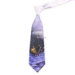 Men's Vintage Imitation Silk Ties 8cm Animal Mathematical Formula Architecture Retro Printing Necktie Party Suit Shirt Accessory