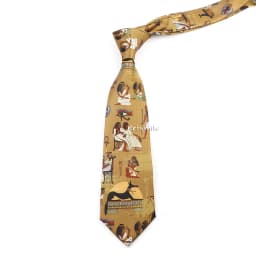 Men's Vintage Imitation Silk Ties 8cm Animal Mathematical Formula Architecture Retro Printing Necktie Party Suit Shirt Accessory